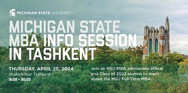 В Ташкенте пройдет информационная сессия от Michigan State University